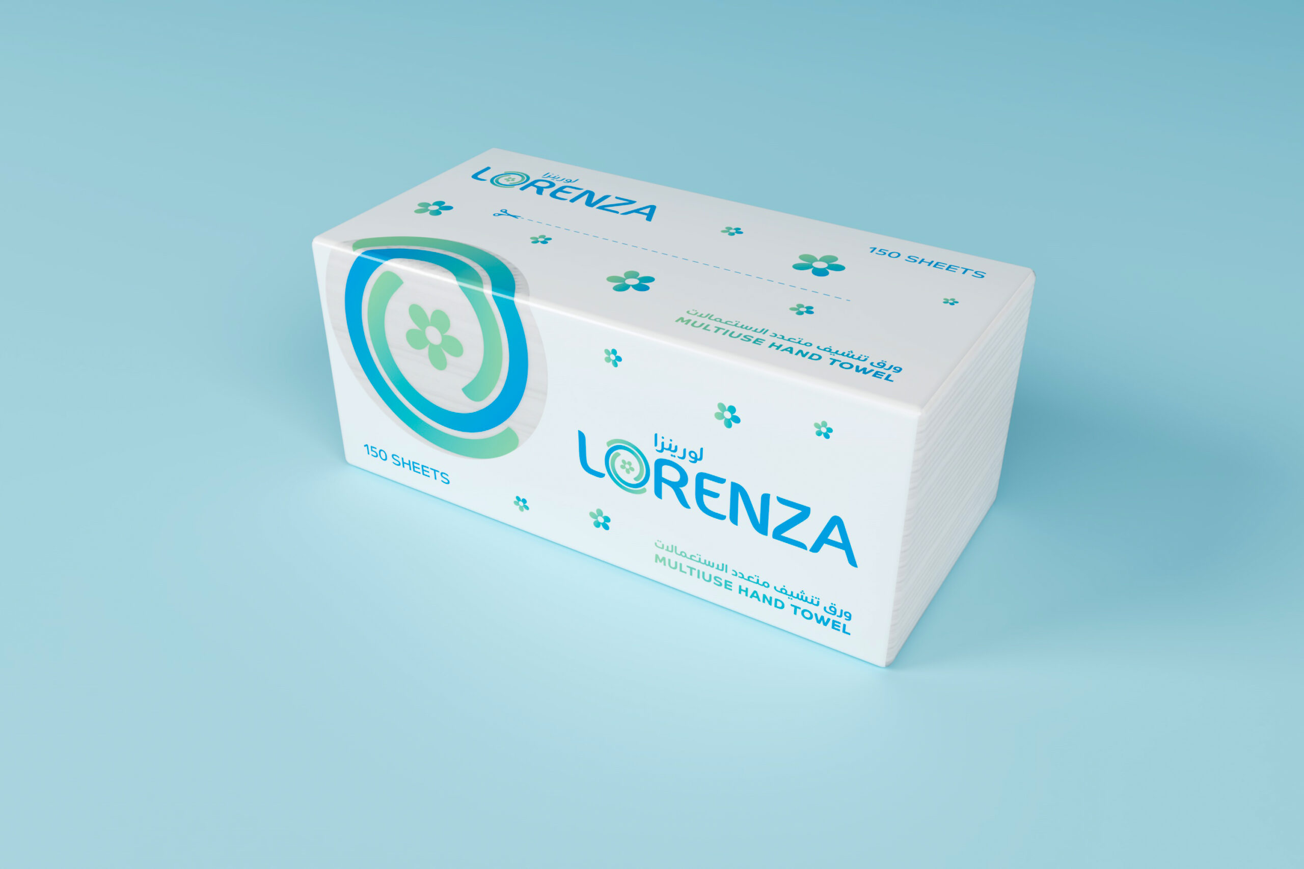 Lorenza Hand Towel Nylon Sheet Size 20 x 19 cm Number PLY 1 SKU 150 Sheet